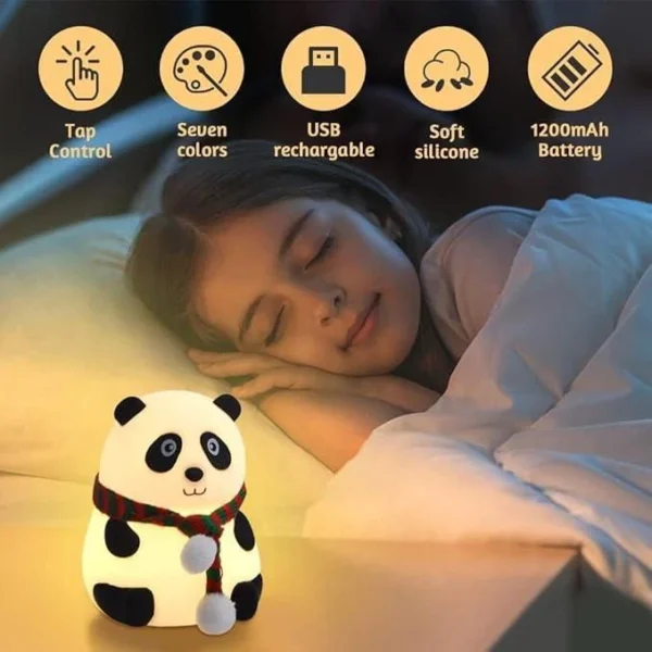 Cute Panda Light Lamp For Kids - Image 2